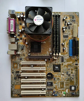 Asus A7V8X-X Motherboard with AMD Athlon XP 2600+ CPU and 2GB RAM - Test OK! 007 - Image 1 of 4