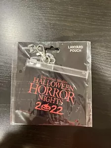 NEW Universal Studios Halloween Horror Nights HHN 2022 RED Lanyard Pouch - Picture 1 of 1