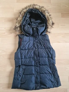 Damen Tommy Hilfiger Weste Jacke ärmellos Gr. M dunkelblau blau - Bild 1 von 9