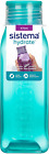 Sistema Square Water Bottle | 475 ml | BPA Free Water Bottle | Seal Tight Lid |