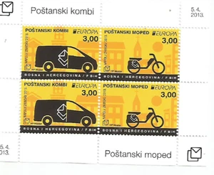Bosnien (kroat. Republik) Block Europa 2013 Postfahrzeuge postfrisch - Bild 1 von 1