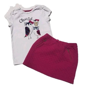 Camisa Falda Gymboree Niñas Talla 8 Dije Clase Búho - Imagen 1 de 9