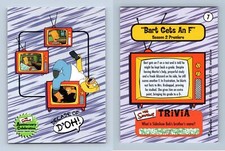 Bart Gets An F #7 The Simpsons 10th Anniversary 2000 Inkworks Trading Card