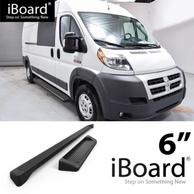 APS Board 6in Aluminum Black Fit Ram ProMaster 136in 159in Wheelbase 14-25 - Image 1 of 4