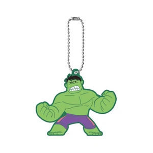 Marvel Capsule Rubber Mascot Hulk Trading Strap Keychain - Picture 1 of 1