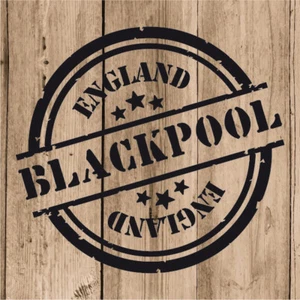 Adesivo Blackpool vinile 10 cm / 4" decalcomania timbro Blackpool Inghilterra parete computer portatile auto - Foto 1 di 4