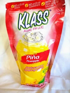 Klass Pineapple (Piña) Powdered Drink Mix 14.1 Oz Package - Foto 1 di 3
