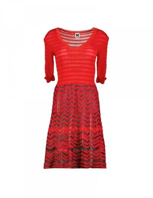 Missoni Women’s Red Knit Dress, Size S - Image 1 of 4