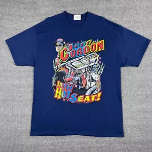 T-shirt vintage Nascar Jeff Gordon uomo grande blu non può domare la corsa alla fiamma - Foto 1 di 8