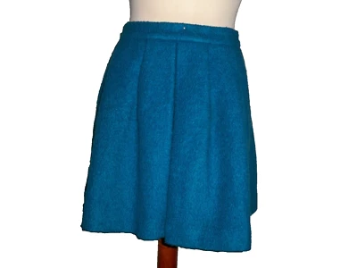 WHISTLES BLUE WOOL BLEND SKIRT UK 14    32" WAIST  - Image 1 of 4