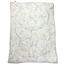 Vintage Gerber Baby Girl Crib Blanket Comforter quilt 41x30" Bear And Bunny