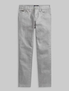 Polo Ralph Lauren Kids Girls Silver Tompkins Skinny Jeans Pants 8 NWT 89.99 - Picture 1 of 5