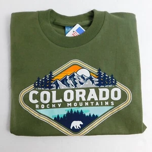 Prairie Mountain Colorado Boys 6/8 Cotton Rocky Mt. Graphic Tee S/S NWT NEW USA - Picture 1 of 10