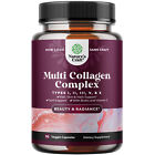 Advanced Multi Collagen Complex - Biotin and Collagen Supplement for Men Women