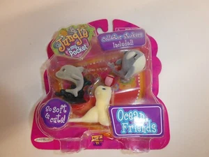 Vintage 2009 Welpen Dschungel in meiner Tasche Ozeanfreunde Delfin Robbe Wal selten JAKKS - Bild 1 von 10