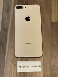 iPhone 8+ PLUS Back Housing GOLD OEM Original Apple Pull Grade AB