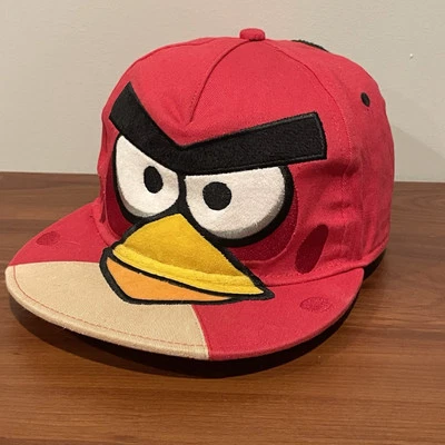 Red Angry Birds 100% Cotton Hat. Used. Adjustable EUC - Image 1 of 4