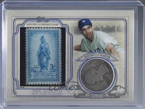 Moneda y sello campeón del mundo Topps 2016 serie 2 cuartos/25 Phil Rizzuto Salón de la fama - Imagen 1 de 3