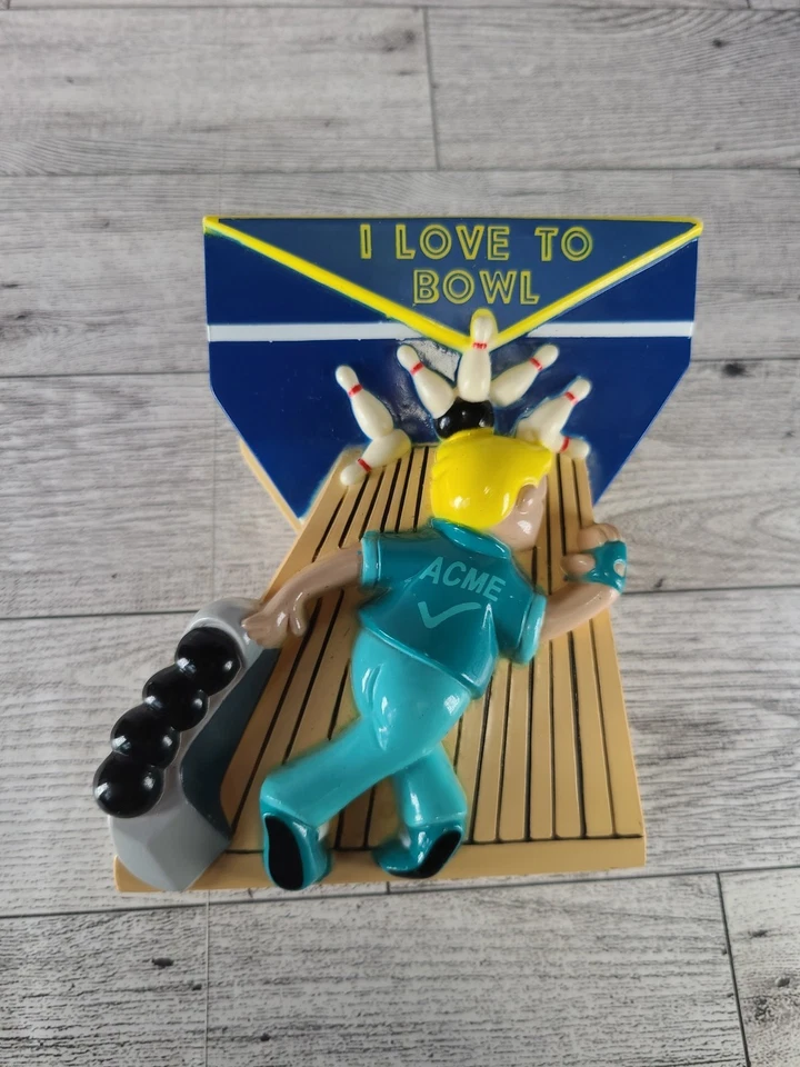 Clip magnético de sonido para refrigerador Acme "I LOVE TO BOWL" funciona Foto 1 de 4