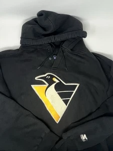 Vintage Pittsburgh Penguins Starter NHL Black Hoodie Sweatshirt (XL) - Picture 1 of 7