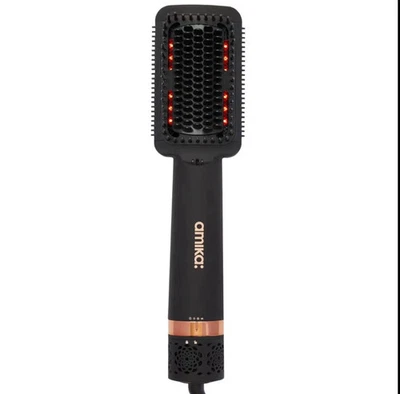 Amika Double Agent 2-in-1 Blow Dryer Straightening Brush - Black - Image 1 of 4