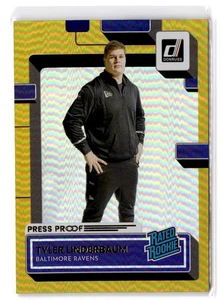 2022 Donruss Tyler Linderbaum RC #400 Premium Press Proof Baltimore Ravens - Picture 1 of 2
