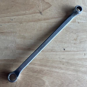 Fleet 3/8" x 7/16" Offset Double Box End Wrench 12 Point 6414 Vtg USA - Bild 1 von 9