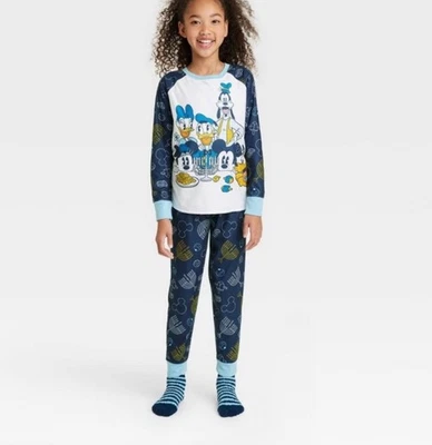Conjunto de pijama Hanukkah azul de Mickey Mouse y amigos de Disney para niñas talla 8 mediano Foto 1 de 4