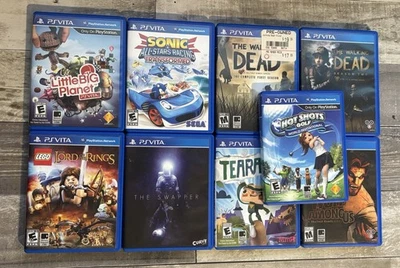Ps Vita games lot | 9 Games | Walking Dead | Tearaway | Little Big Planet | More - Image 1 of 2