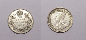 SILVER! 1929 CANADA SILVER DIME AUNC #461-123 - Picture 1 of 1