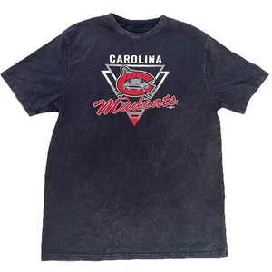 Champion Carolina Mudcats T-shirt Size L Heather Black MLB Milwaukee Brewers - Picture 1 of 7