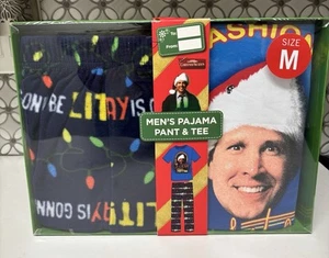Weihnachten Urlaub Pyjama Schlaf Set Herren Größe M NEU in Geschenkbox - Bild 1 von 6