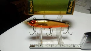 L&S MIRROLURE,VINTAGE, NEW IN BOX W/INSERT, MOD.52m808,SINKER, GOLD/BLK BACK - Picture 1 of 4