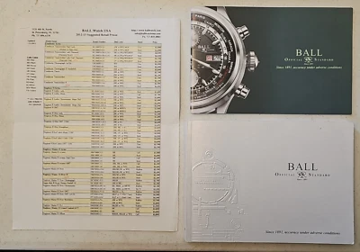 Ball Reloj Oficial Estándar Colección 2012-13 Catálogo con ficha de precio Foto 1 de 4