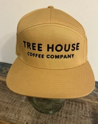 TREE HOUSE Coffee Co BREWING Bordado Logo Sombrero Tostado con Correa Ajustable de Cuero Foto 1 de 4