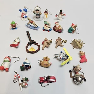 Lot Of 22 Vintage Hallmark Miniature Keepsake Christmas Ornaments and Others - Picture 1 of 18