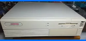 [54] COMPAQ PROLINEA 4/66 486 DX2 66 MHz Retro PC Computer MS-DOS WIN 95 4MB RAM - Foto 1 di 10