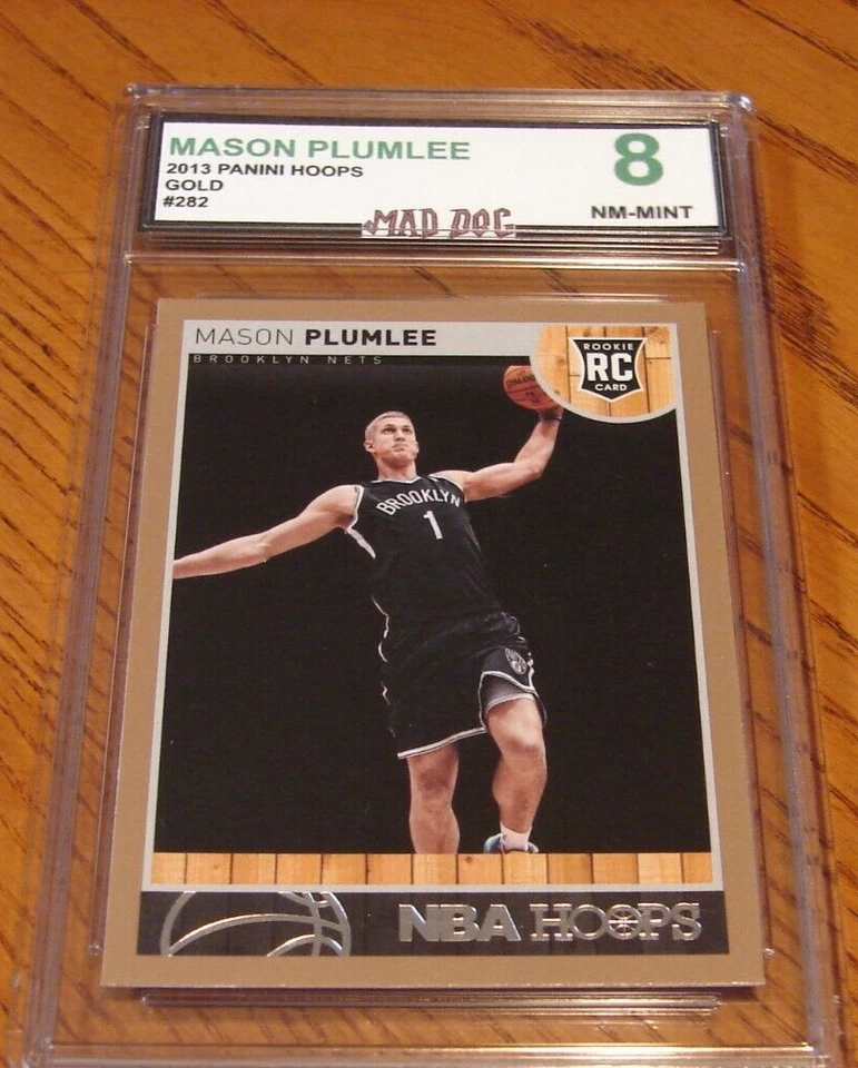 MASON PLUMLEE Rookie---2013 Panini HOOPS--Gold #282---MINT 8***SPURS***Mad Dog - Image 1 of 1
