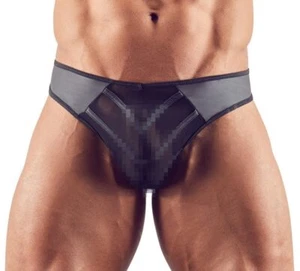 String-Tanga für Männer Wetlook transparent schwarz - Imagen 1 de 6