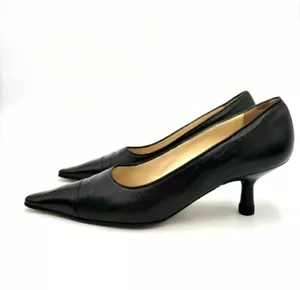 CHANEL Pointed Toe Kitten Heel Pumps  - Picture 1 of 10