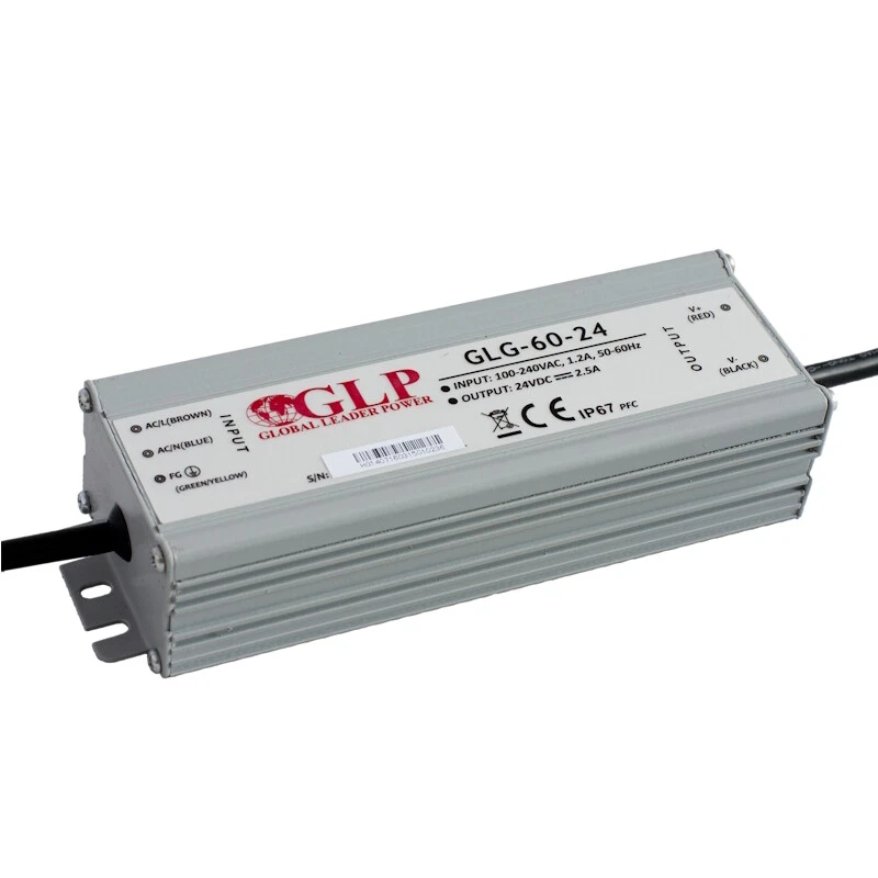 Trasformatore LED Alimentatore 24V 2,5A 60W Impermeabile IP67 Konstantspannung ( - Immagine 1 di 1