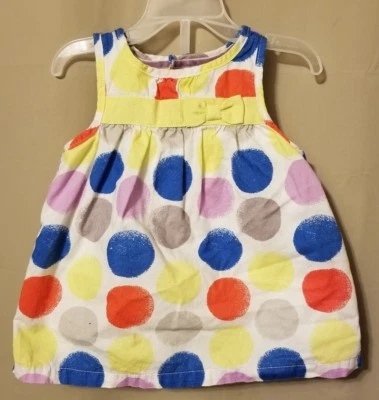 Genuine Baby from OshKosh - Polka Dots Multi Color Dress Size 3M    IR4 - Image 1 of 2