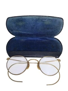 Antique Artcraft Glasses 1/10 12K Gold GF Ful-Vue w Case - Picture 1 of 13