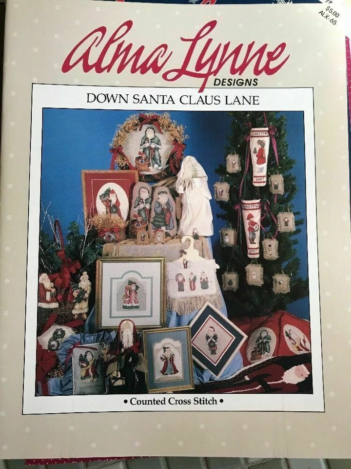 Cross Stitch Pattern Booklet: 	 Down Santa Claus Lane (Alma Lynne) - Image 1 of 1