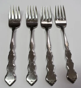 4 Oneida Distinction Deluxe Edelstahl VALERIE 7" Salatgabeln - Bild 1 von 3