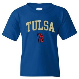 Tulsa Golden Hurricane Basic Block Youth Tee - Royal - Picture 1 of 6