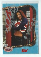 Lita Signed 2002 Fleer WWE Absolute Divas Card #4 WWF
