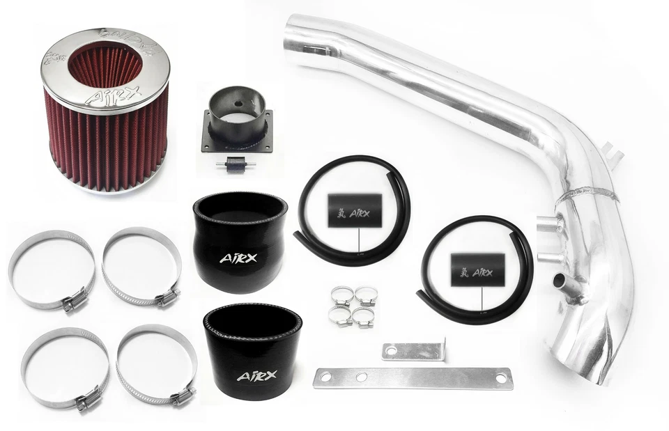 AirX Racing negro-rojo para Nissan 240SX S13 Silvia 1991-1994 2,4 L L4 admisión de aire Foto 1 de 1