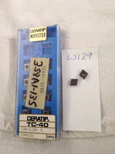 10 NEW KYOCERA CCGH 21.504 FL CERMET INSERTS. GR: TC40 FACTORY PACKED {W129} - Picture 1 of 1