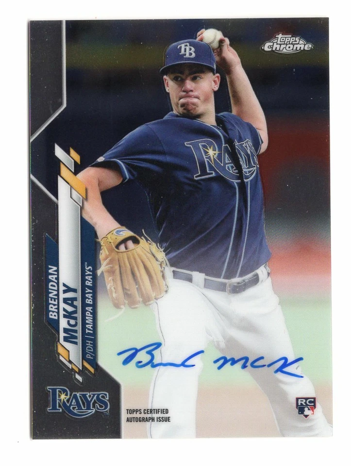 2020 Topps Chrome Rookie Autograph Brendan McKay RC - Image 1 of 1